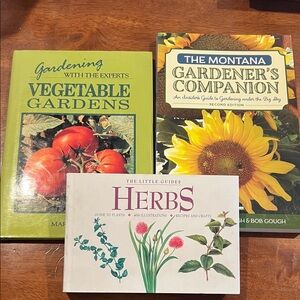 Gardening Book Set with Green and Yellow Covers
